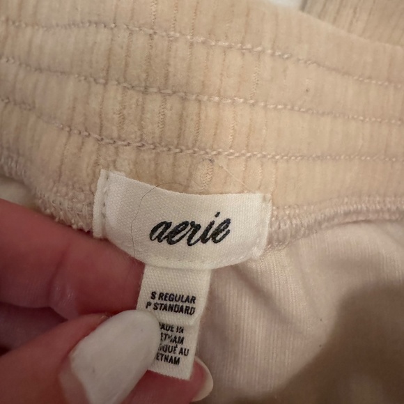 Aerie Groove-On Rib Velour Flare Pant - Picture 4 of 4